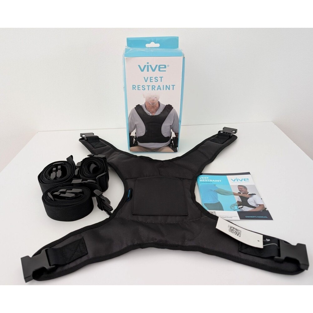 Vive Wheelchair Harness  Adult Vest Restraint Adjustable Seat Belt One size
